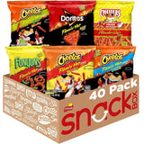 Frito-Lay Flamin' Hot Mix Variety Pack, 40 Single Serve Bags, 3.34 Pounds, Packaging May Vary
