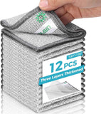 12 PCS Non Scratch Wire Dishcloths for Multi-Surface Cleaning