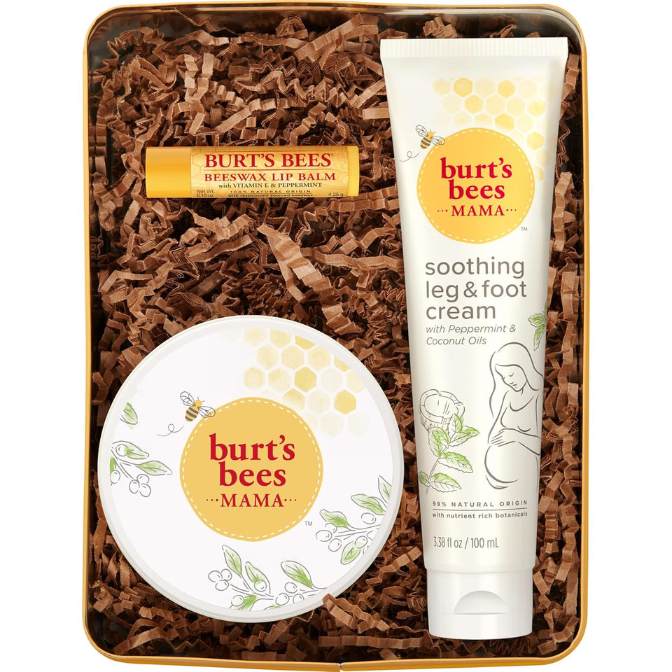 Burt's Bees Tips and Toes Kit, 6 Travel Size Products, Pomegranate Moisturizing, Hydrating, and Nourishing
