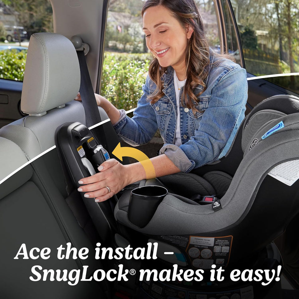Graco EasyTurn 360 2-in-1 Convertible Car Seat, 360 Degree Rotating Infant to Toddler Rotating Car Seat, 2 Modes Forward and Rear Facing, Slim Design, Solae