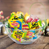 sour patch kids, sour patch kids big kids, swedish fish and swedish fish mini assorted soft & chewy easter candy variety pack, bulk, 140 snack packs