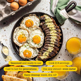 Lodge L9OG3 Cast Iron Round Griddle, 10.5-inch, Pre-Seasoned, Made in USA, Stovetop, Oven, Grill, Campfire