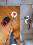 O-Cedar EasyWring Microfiber Spin Mop, Bucket Floor Cleaning System, Red, Gray, Standard - Rayz Mart