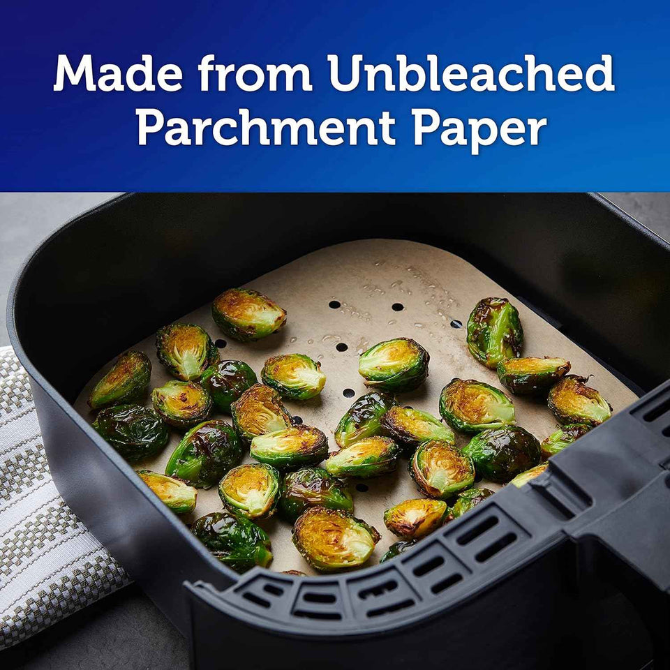 Reynolds Kitchens Unbleached Parchment Air Fryer Liners for Easy Cleanup