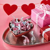 hersheys hugs & kisses assorted flavored 21.4 oz valentines candy bag kosher gluten-free milk chocolate
