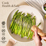CAROTE 21Pcs non-stick cookware set, induction compatible, white granite finish, PFOS and PFOA free cooking set
