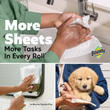Bounty Quick Size Paper Towels, White, 8 Family Rolls for Convenient Kitchen Cleanup