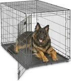 MidWest Homes for Pets 36-Inch iCrate Folding Dog Crate with Divider Panel, Leak-Proof Tray & Secure Latches – Metal Wire Kennel for Medium Large Breeds – Portable, Durable & Easy to Assemble