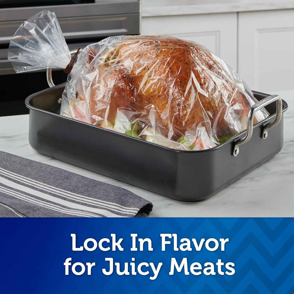 Reynolds Kitchens Turkey Size Oven Bags, 2-count, up to 24 pounds capacity, BPA-free, oven-safe to 400°F