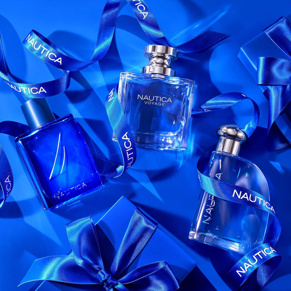 Nautica Blue Eau de Toilette 3.4 fl oz (Pack of 1), Notes of Basil, Jasmine, and Cedarwood, Men's Fragrance, Long Lasting, Everyday Fragrance, Travel Size