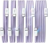 Lisen 5-pack usb c to c cable, 60w fast charging, 10ft for iphone 17, ipad, galaxy s25/s24