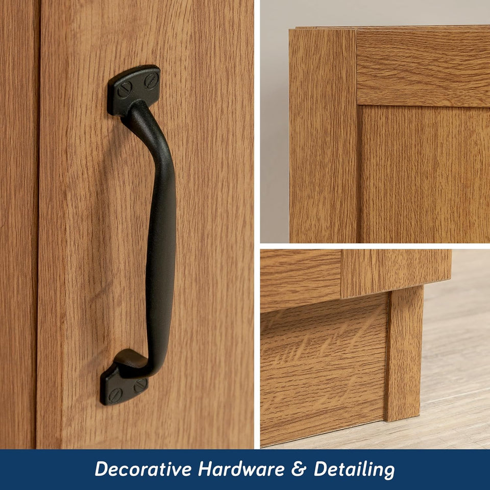 Sauder Miscellaneous Storage Cabinet/ Pantry cabinets, Highland Oak finish
