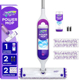 Swiffer PowerMop Multi-Surface Cleaning Kit with Rechargeable Handle and Fresh Scent Solution for Hardwood, Tile, and Laminate Floors